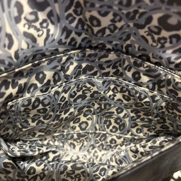 Coach poppy glossy liquid leather top handle mini pouch shoulder bag - Picture 15 of 16